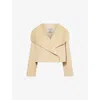 Totême Toteme Signature Double Wool Jacket In Peanut