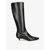 Totême 40 High Boots In Nappa Leather In Blk/other
