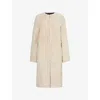 Totême Shearling Coat In Cream