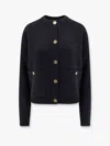 Totême Wool And Cashmere Cardigan With Hammered Metal Buttons