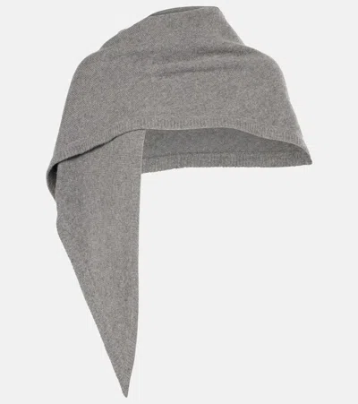 Totême Wool And Cashmere Scarf In Gray