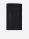 Totême Wool And Cashmere Scarf In Grey Melange