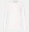 Totême Classic Long-sleeve Lyocell And Cotton T-shirt In White