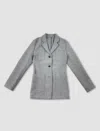 Totême Wool-blend Blazer In Gray Melange