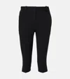 Totême Virgin Wool-blend Capri Trousers In Black