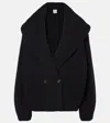 Totême Wool-blend Cardigan In Black
