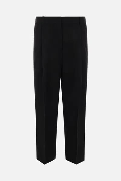 TOTÊME WOOL BLEND PLEATED TROUSERS