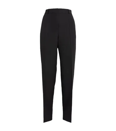 Totême Wool-blend Slim Trousers In Black