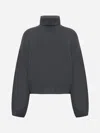 Totême Toteme Ribbed Turtleneck Jumper Grey In Grey Melange