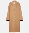 Totême Toteme Double Face Wool Cocoon Coat In Beige
