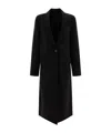 Totême Single-breasted Long Coat In Black