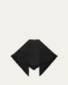 Totême Fringe Scarf Black In Black 001