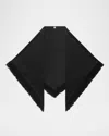 Totême Fringe Scarf Black In Black