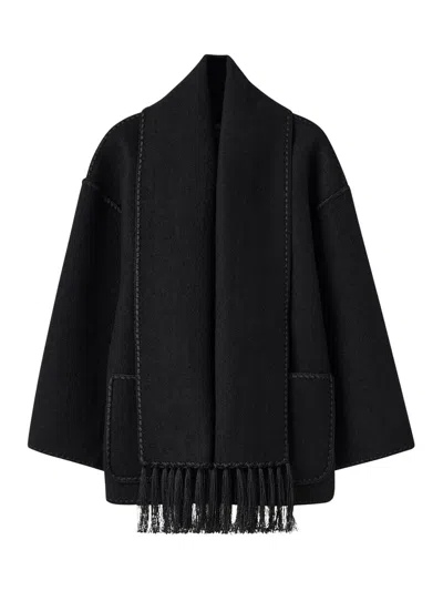 TOTÊME WOOL JACKET WITH SCARF