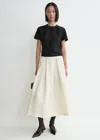 Totême Wool Silk Twinflower Skirt Macadamia In Macadamia