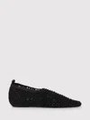 Totême Womens Black Woven-texture Leather Ballet Flats Eur 36 / 3 Uk In Black