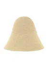 Totême Woven Paper Blend Straw Hat In Creme