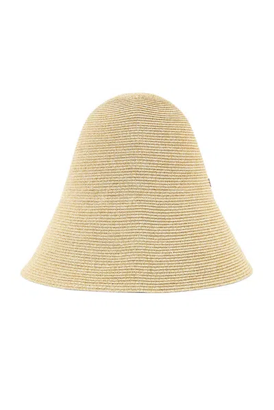 Totême Woven Paper Blend Straw Hat In Creme