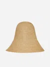 Totême Woven-design Bucket Hat In Creme