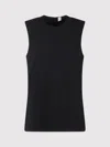 Totême Toteme Textured Stripe Sleeveless Top In Black
