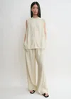 Totême Sleeveless Vest In Ecru