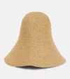 Totême Woven-design Bucket Hat In Crème