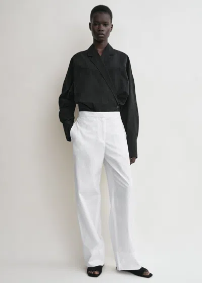 Totême Wrap Blouse Black