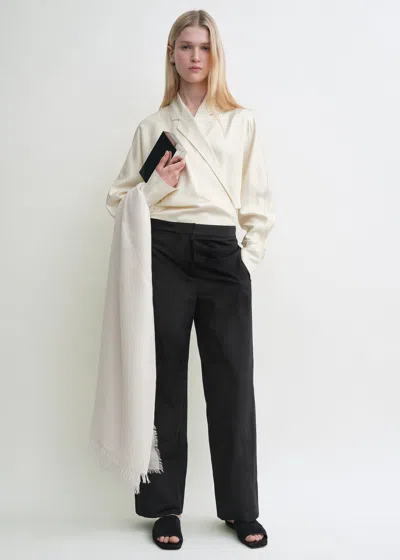 Totême Wrap Blouse Ecru
