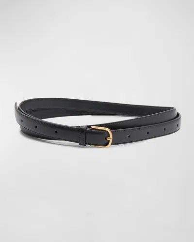 Totême Wrap Leather Belt In Black