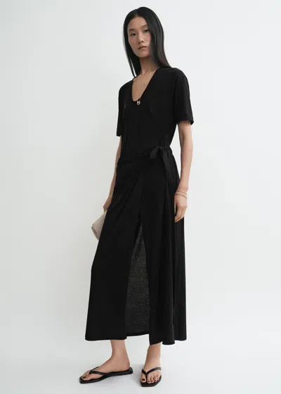 Totême Wrap Skirt Black