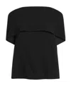Totême Bare Shoulder Design To Wipe The Chest In Black