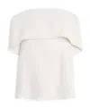Totême Zenoma Off-shoulder Strapless Top In White