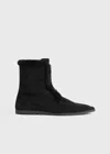 Totême Zipped Winter Boots Black In Black