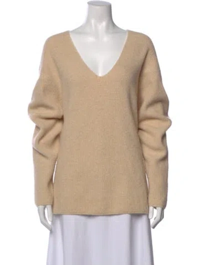 Pre-owned Totokaelo Archive Nylon V-neck Sweater In Neutral