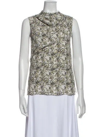 Pre-owned Totokaelo Archive Printed Cowl Neck Top In Neutral