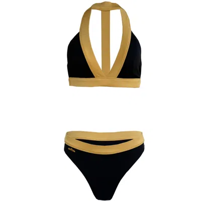 Touch By Adriana Carolina Women's Black Simplicity Bikini Set