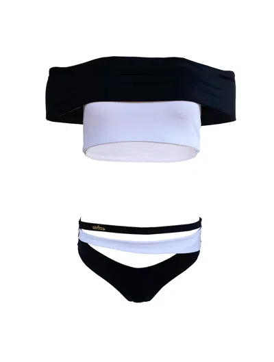 Touch By Adriana Carolina Women's Black Sleek Bikini Set