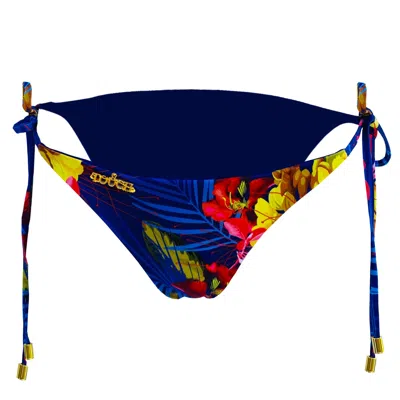 Touch By Adriana Carolina Women's Outlandish Paradise Bikini In Blue/brown/orange/red/yellow