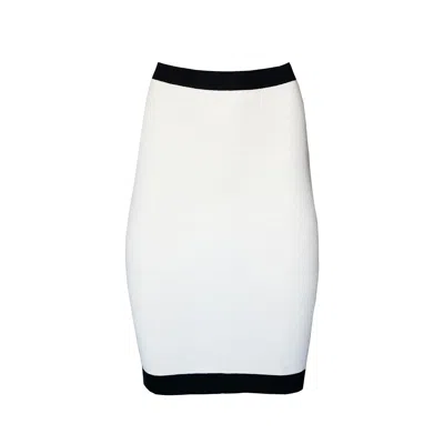 Touch By Adriana Carolina Women's White Chloe Knit Skirt