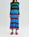 Touché Color Block Striped Knit Dress In Multi In Multi
