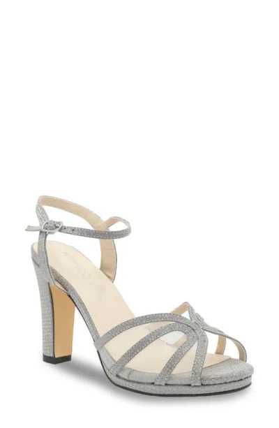 Touch Ups Anya Ankle Strap Sandal In Silver