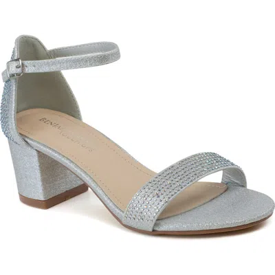 Touch Ups Astra Embellished Ankle Strap Sandal In Gray