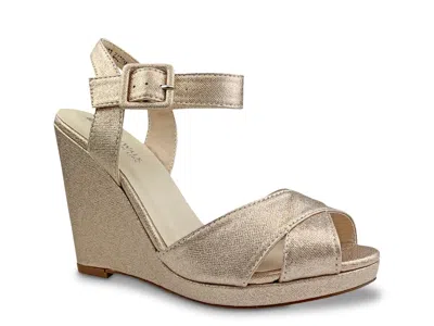 Touch Ups By Benjamin Walk Stormy Wedge Sandal In Metallic