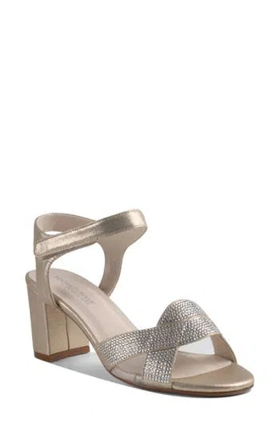 Touch Ups Cam Ankle Strap Sandal In Gold