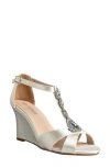 Touch Ups Codi T-strap Wedge Sandal In White