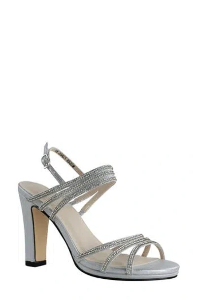 Touch Ups Elizabeth Crystal Embellished Sandal In Silver
