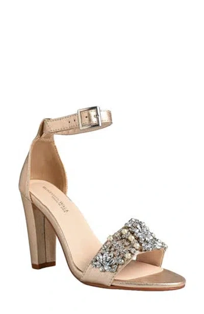 Touch Ups Felicity Sandal In Beige Shimmer