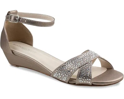 Touch Ups Iris Sandals Champagne Rhinestone Ankle Strap Rhs7866 In Brown
