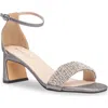 Touch Ups Jade Ankle Strap Sandal In Pewter