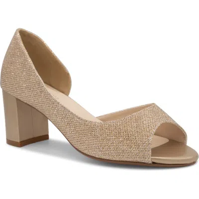 Touch Ups Joy D'orsay Shimmer Sandal In Champagne